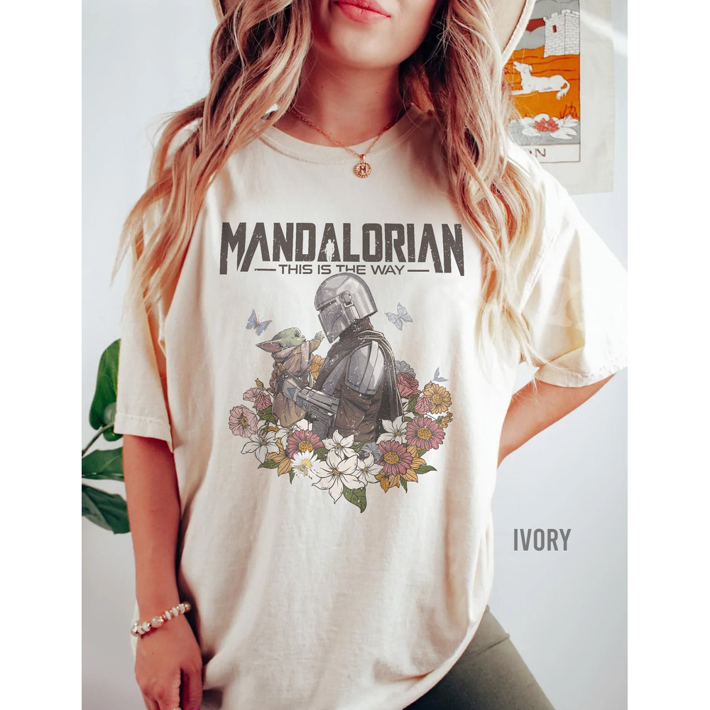 Mandalorian Grogu Comfort Color Shirt, Star Wars This Is The Way, Baby Yoda Tee, Mandalorian Shirt, Star Wars T-shirt - 2.jpg