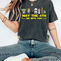 may the 4th be with you comfort colors shirt, disney