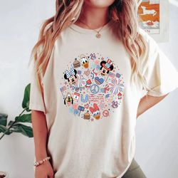 disney 4th of july magical comfort shirt, mickey and friends independence day sh