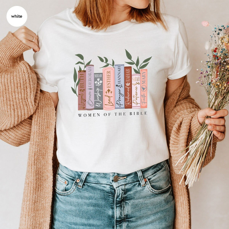 Bible Verse Shirt, Religious Gift, Christian Shirts for Women, Floral T-Shirt, Christian Gifts, Faith Shirt, Christian Apparel, Gift for Her - 1.jpg