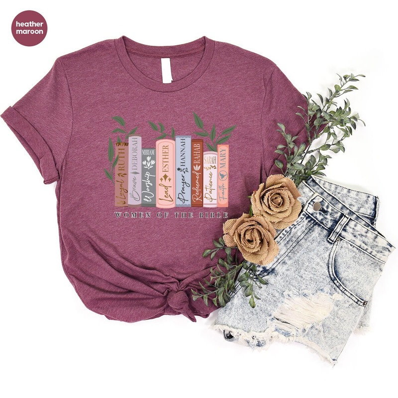 Bible Verse Shirt, Religious Gift, Christian Shirts for Women, Floral T-Shirt, Christian Gifts, Faith Shirt, Christian Apparel, Gift for Her - 5.jpg