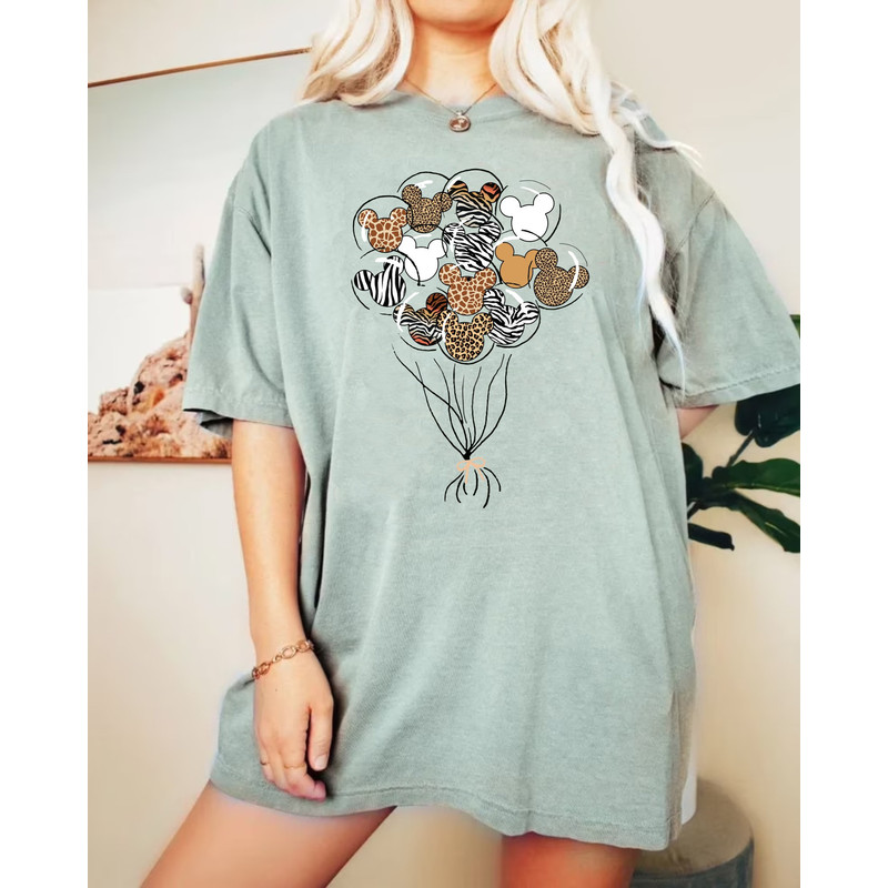 Disney Animal Kingdom Balloons Comfort Colors® Shirt, Colorful Vacay Shirt, Disney Aesthetic Shirt, Disneyworld Shirt, Disney Family Shirt - 4.jpg