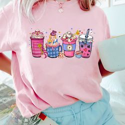 retro alice in wonderland coffee comfort color shirt