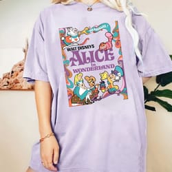 retro alice in wonderland comfort color shirt, alice