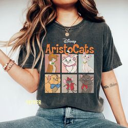 retro aristocats comfort colors shirt, disney marie