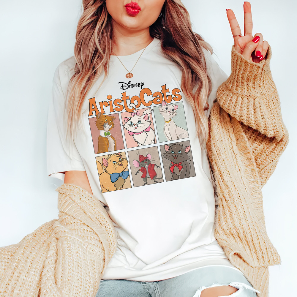 Retro Aristocats Comfort Colors Shirt, Disney Marie Berlioz Toulouse Shirt, Vintage Disneyworld Cats T-shirt, Cat Lovers, Magic Kingdom Tee - 4.jpg