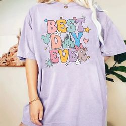 disney best day ever comfort shirt, mickey balloon shirt, magic kingdom shirt, d