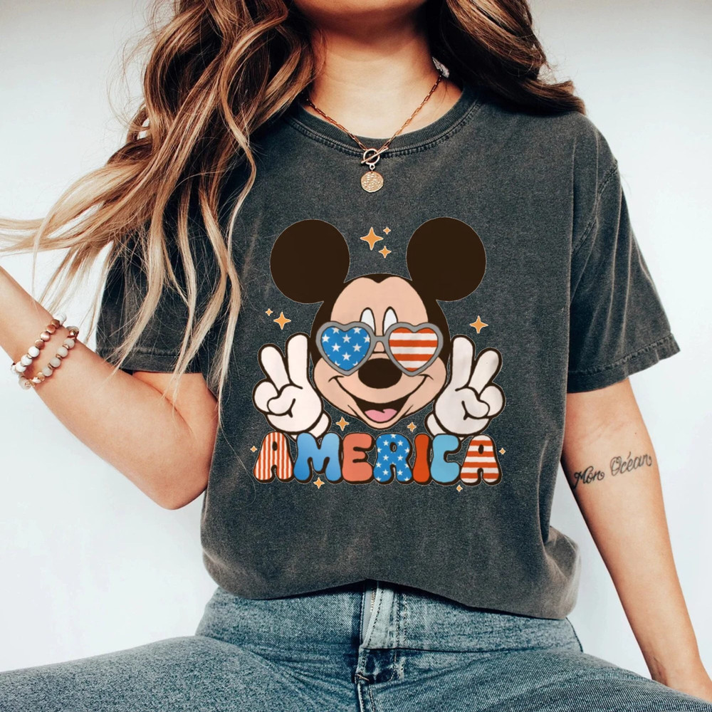 4th Of July Mickey Minnie Comfort Colors® Shirt, Patriotic Mouse Shirt, Retro Disney Couple Shirt, Disney Independence Day Shirt,Mickey Head - 2.jpg