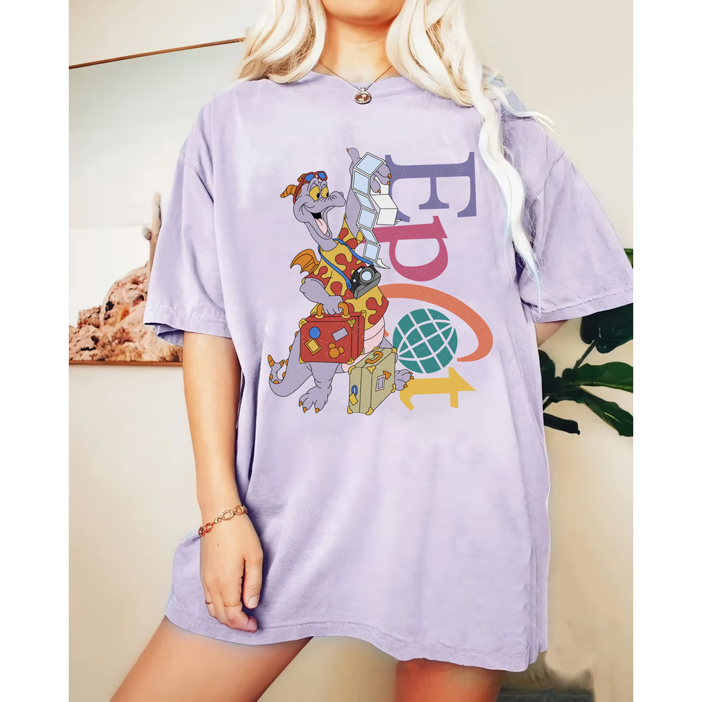 Retro Disney Figment Epcot Comfort Colors Shirt, One Little Spark Tee, Figment Epcot Center T-Shirt, World Traveler Epcot Shirt, Disneyland - 2.jpg