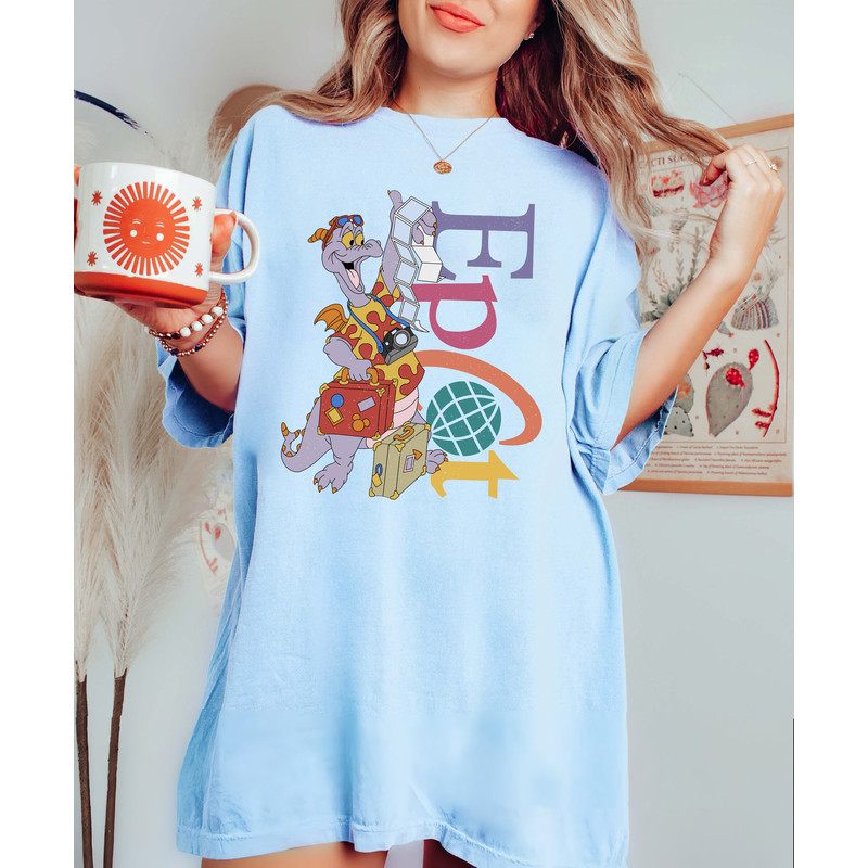 Retro Disney Figment Epcot Comfort Colors Shirt, One Little Spark Tee, Figment Epcot Center T-Shirt, World Traveler Epcot Shirt, Disneyland - 5.jpg