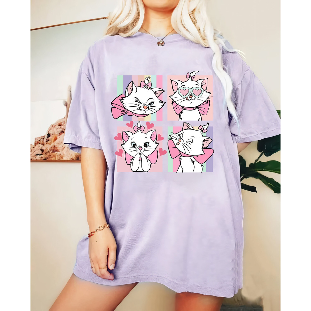 Retro Disney Marie Aristocats Comfort Colors Shirt, The Aristocats -Shirt, Cat Lover Tee, Berlioz Toulouse Shirt, Disney Family Trip Shirt - 1.jpg