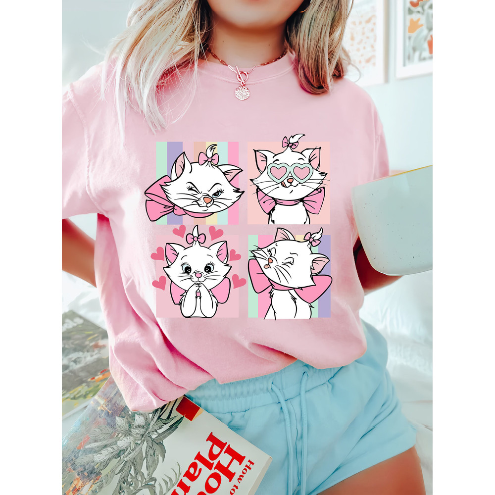 Retro Disney Marie Aristocats Comfort Colors Shirt, The Aristocats -Shirt, Cat Lover Tee, Berlioz Toulouse Shirt, Disney Family Trip Shirt - 2.jpg