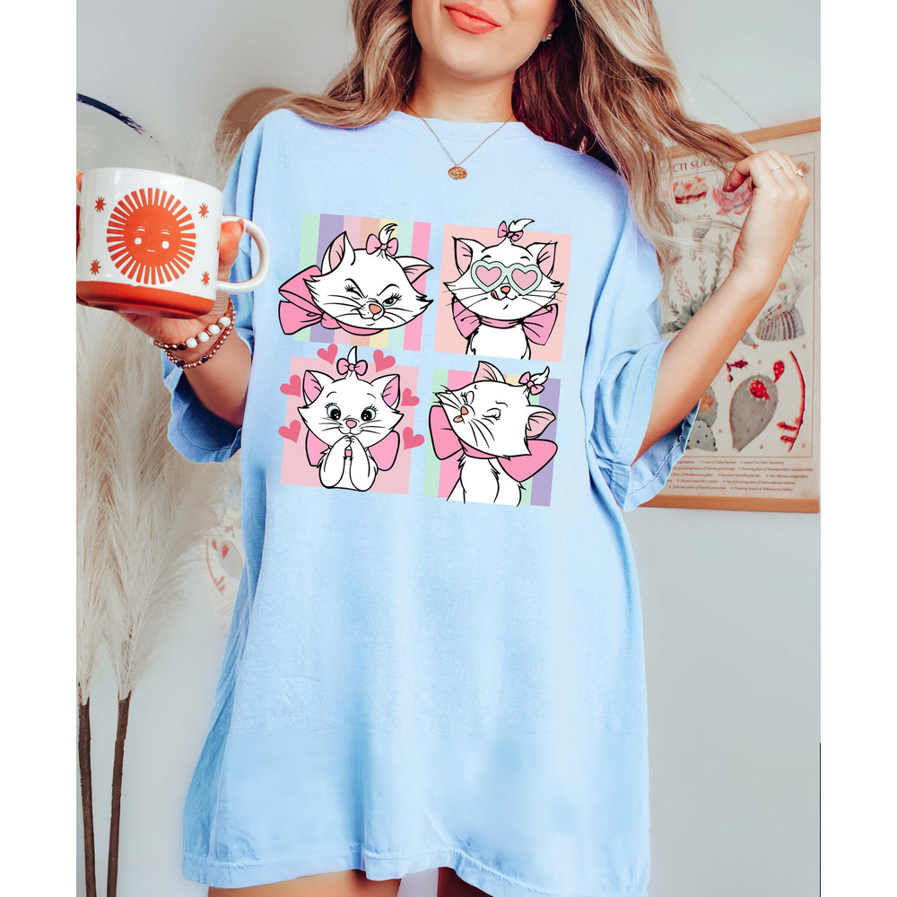 Retro Disney Marie Aristocats Comfort Colors Shirt, The Aristocats -Shirt, Cat Lover Tee, Berlioz Toulouse Shirt, Disney Family Trip Shirt - 4.jpg