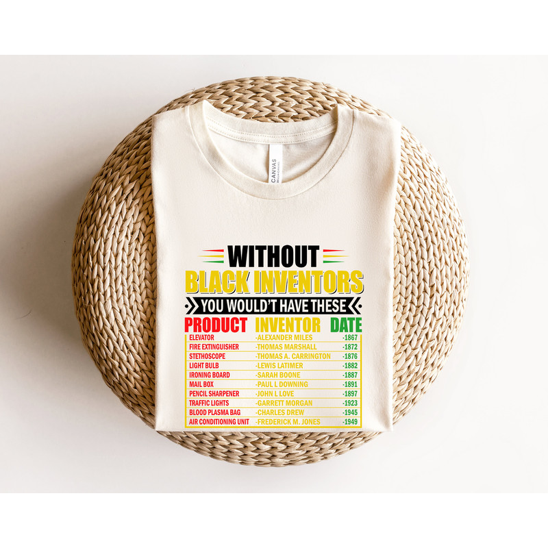 Black History Month T-Shirt, History Of Forgotten Black Inventors, Black History Month Gifts, Black Girl Magic Tees, Black Dad Shirt - 2.jpg