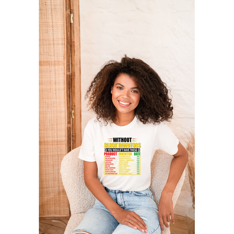 Black History Month T-Shirt, History Of Forgotten Black Inventors, Black History Month Gifts, Black Girl Magic Tees, Black Dad Shirt - 5.jpg