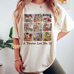 retro disney pirate comfort color shirt, vintage mic