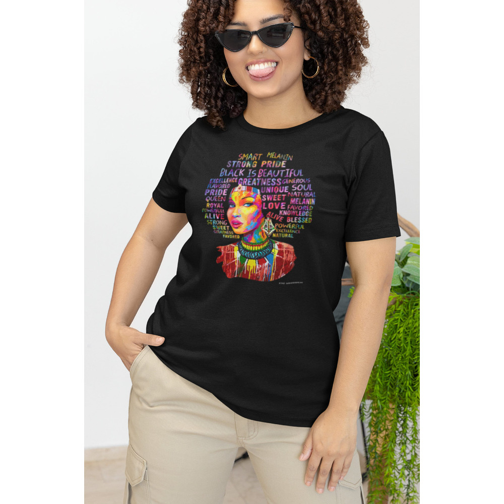 Black is Beautiful Neon, Ethnic T Shirt, Black Female T Shirt, Summer Collection Tee Shirt, Women's Apparel Gift, BUY NOW! - 1.jpg