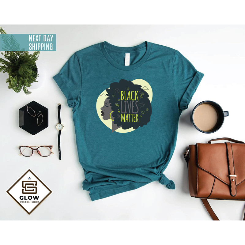 Black Lives Matter Shirt, AFRO Woman Shirt, Black Mother Gift Shirt, Afro Mom Shirt, Black Women Shirt, Black Queen Shirt, Melanin Shirt, - 3.jpg