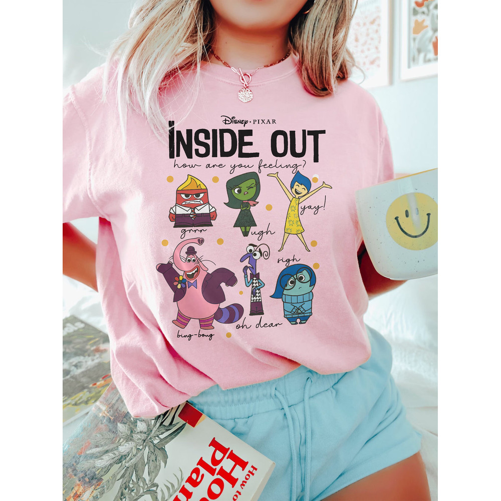 Retro Disney Pixar Inside Out How Are You Feeling Comfort Color Shirt, Magic Kingdom Tee, Disney World Shirt, Disneyland Trip 2023 T-Shirt - 3.jpg