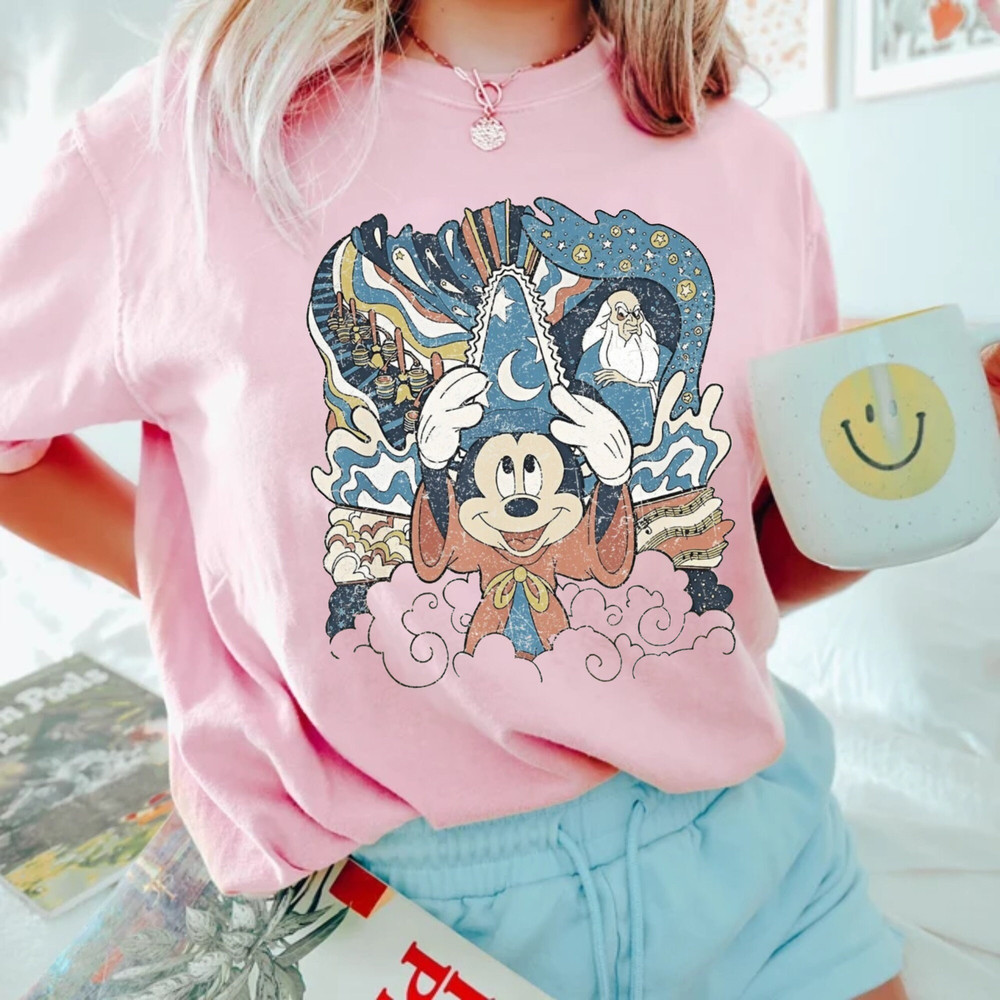 Disney Fantasia Sorcerer Mickey Comfort ColorsĀ® Shirt, Disney Trip Family Shirt, Mickey Magical Shirt, Hollywood Studios, Disneyworld Shirt - 4.jpg