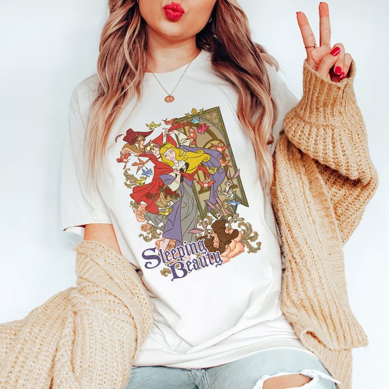 Retro Disney Princess Sleeping Beauty Aurora Once Upon Dream Comfort Color Shirt, Disney Aurora Princess T-Shirt, Magic Kingdom Tee - 2.jpg