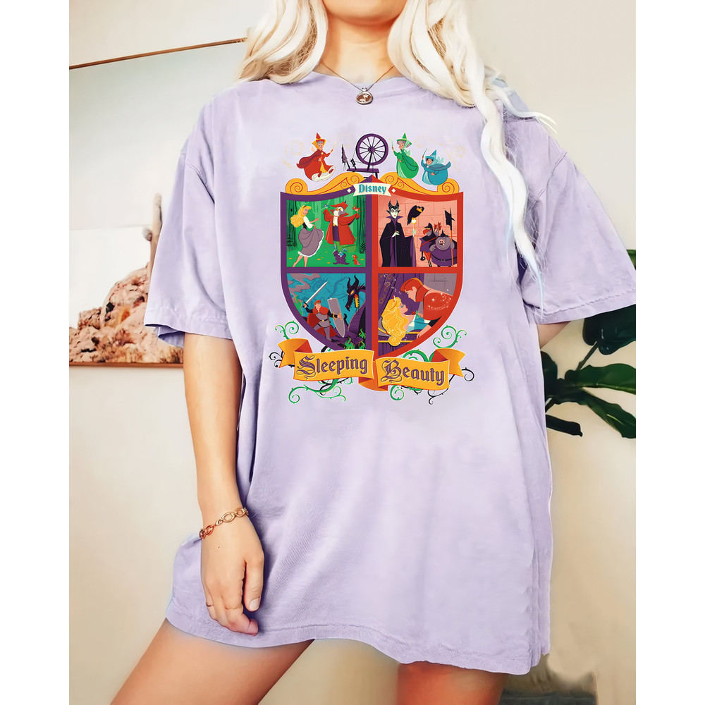 Retro Disney Sleeping Beauty Aurora Comfort Color Shirt, Disney Princess Aurora T-Shirt, Disney Sleeping Beauty Tee, Disneyland Family Trip - 3.jpg