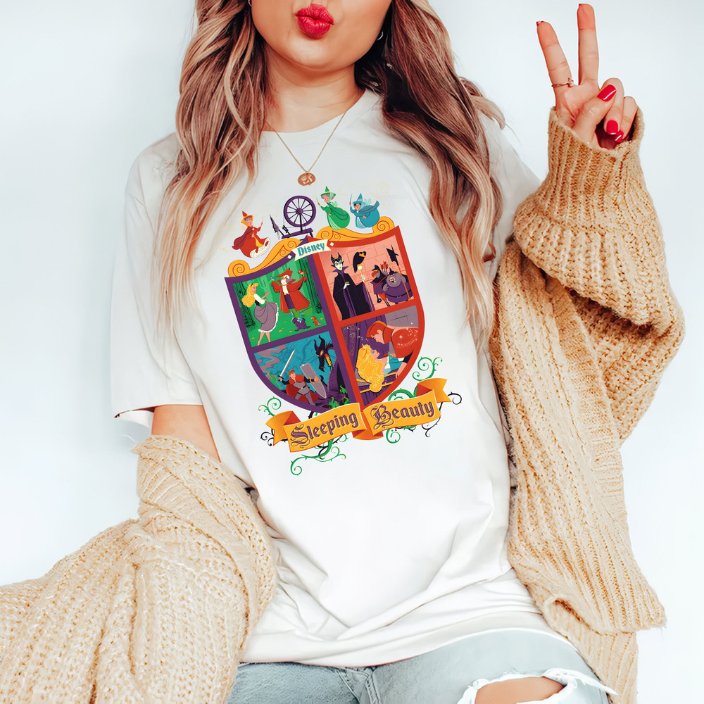 Retro Disney Sleeping Beauty Aurora Comfort Color Shirt, Disney Princess Aurora T-Shirt, Disney Sleeping Beauty Tee, Disneyland Family Trip - 5.jpg