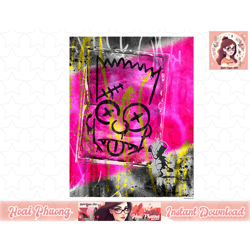 The Simpsons Bart Simpson El Barto Graffiti png, instant download.jpg