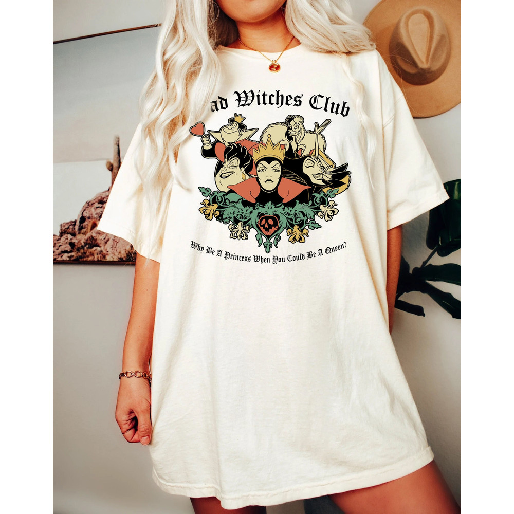 Retro Disney Villains Comfort Color Shirt, Bad Witches Club Tee, Family Villain Shirt, Bad Girls Villains, Maleficent Shirt, Disney Vacation - 1.jpg