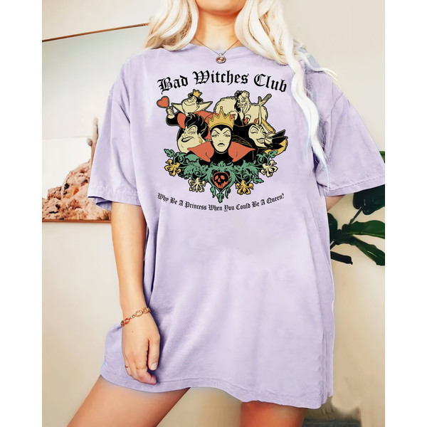 Retro Disney Villains Comfort Color Shirt, Bad Witches Club Tee, Family Villain Shirt, Bad Girls Villains, Maleficent Shirt, Disney Vacation - 3.jpg