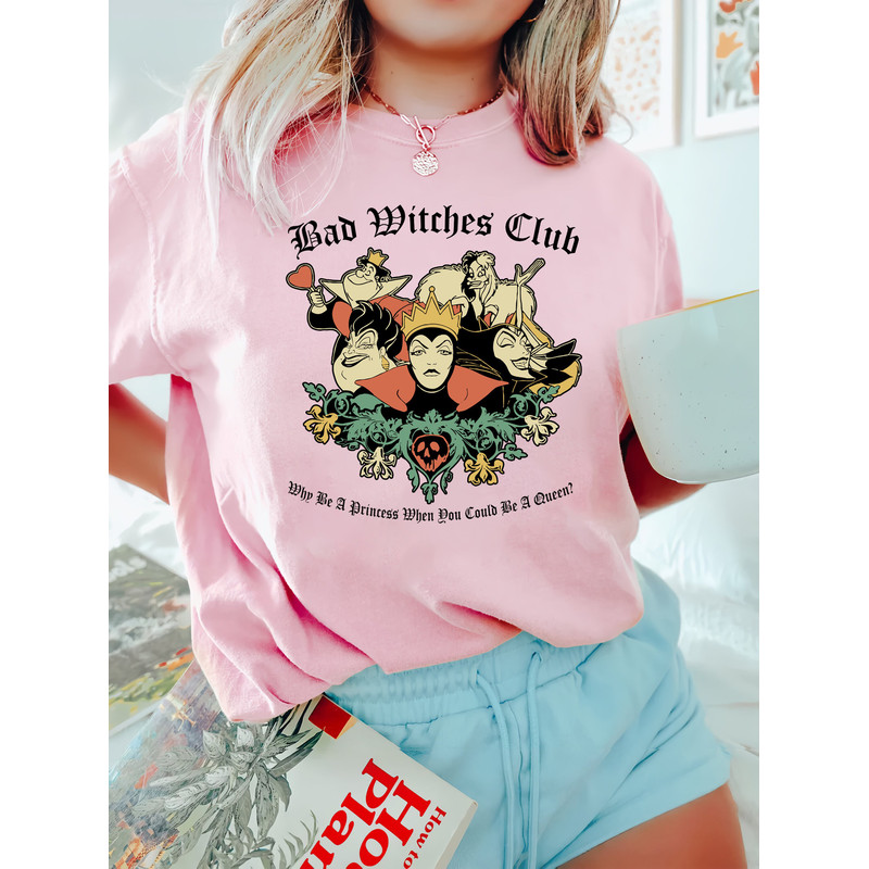 Retro Disney Villains Comfort Color Shirt, Bad Witches Club Tee, Family Villain Shirt, Bad Girls Villains, Maleficent Shirt, Disney Vacation - 4.jpg