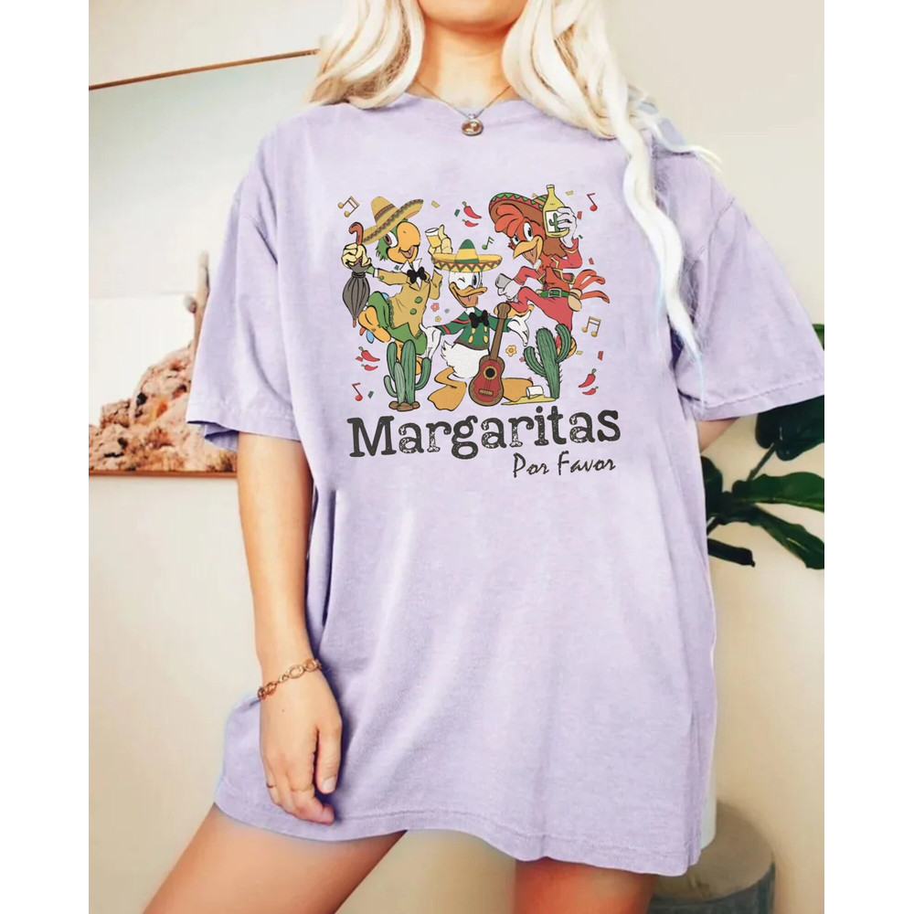 Disney Margaritas For Favor Comfort Colors® Shirt, The Three Caballeros Shirt, Disney Epcot Shirt, Disney Trip Shirt, Disney Vacation Shirt - 3.jpg
