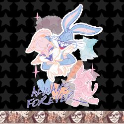 looney tunes valentines day lola bugs bunny always forever png, sublimation, digital download