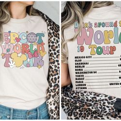 retro epcot world tour comfort colors shirt, vintage