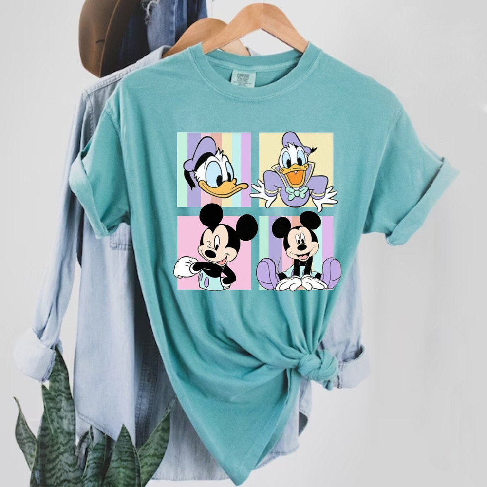 Disney Mickey Donald Comfort Colors® Shirt, Disney Male Characters Shirt, Disneyworld Shirt, Disneyland Shirt, Disney Family Trip Shirt - 1.jpg