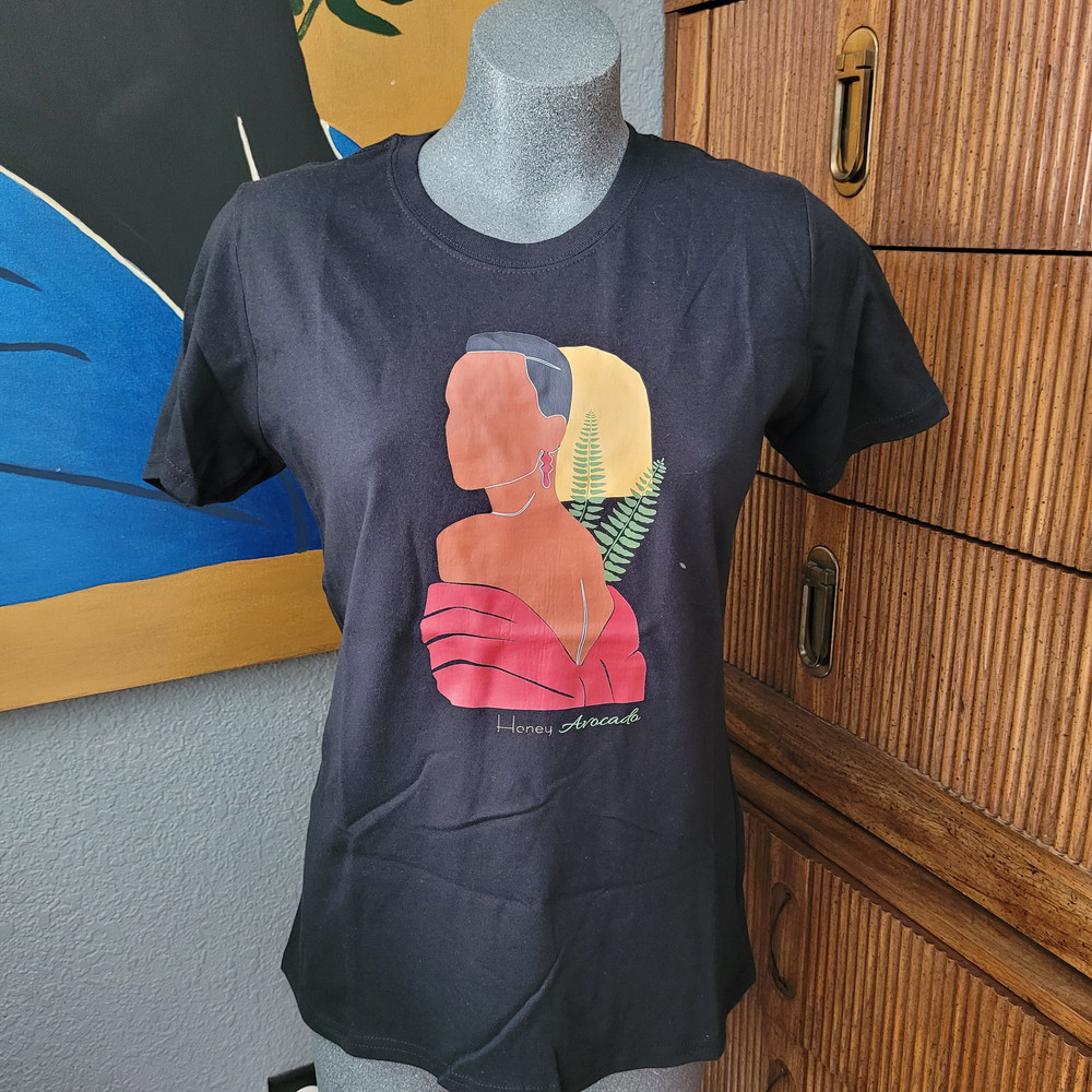 Black Woman T-Shirt, Tee Shirt, 100% Cotton Shirt, Afro Girl, Black Girl, Black Girl Gifts, Black Girl Magic, Melanin Queen, Gift for Her - 1.jpg