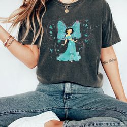 retro watercolor jasmine princess comfort color shir
