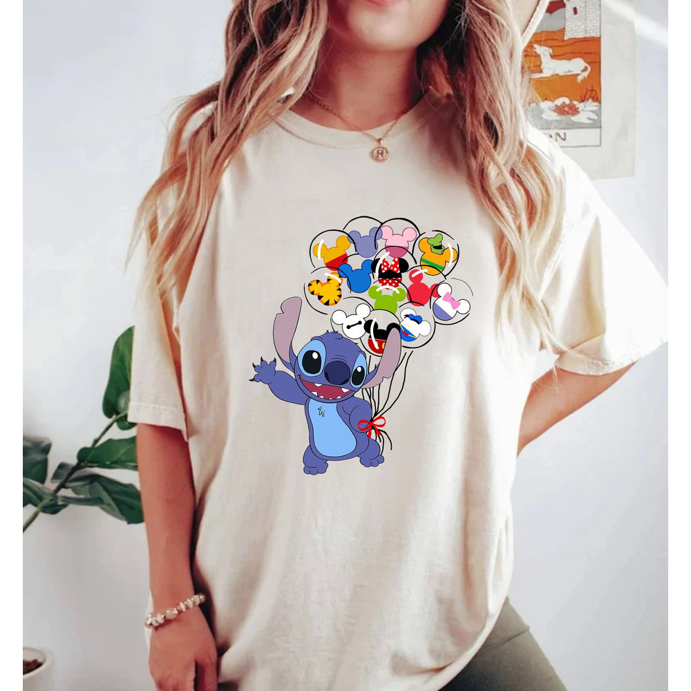 Disney Stitch Mickey Balloons Comfort ColorsĀ® Shirt, Disney Balloons Shirt, Magic Kingdom Shirt, Disney Trip Shirt, Disney Vacation Shirt - 2.jpg