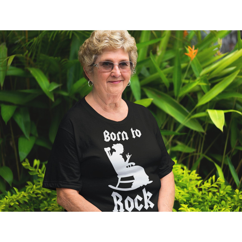Born To Rock T Shirt Gift for Mom Mothers Day Gift Rocking Chair Shirt Granny Shirt Gift For Grandmother Grandma Tee Mom Shirt TH217 - 1.jpg