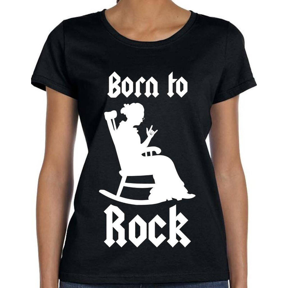 Born To Rock T Shirt Gift for Mom Mothers Day Gift Rocking Chair Shirt Granny Shirt Gift For Grandmother Grandma Tee Mom Shirt TH217 - 2.jpg