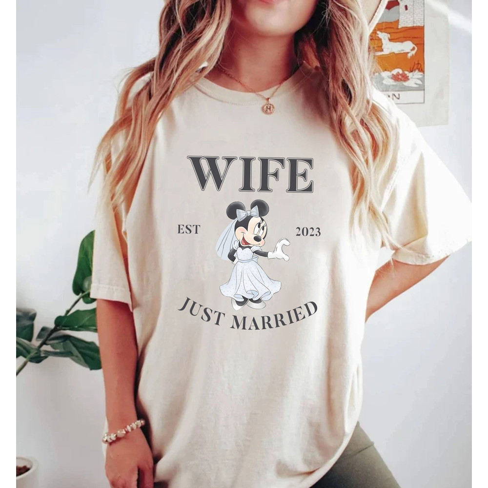 Mickey Minnie Bride and Groom Comfort ColorsĀ® Shirt, Disney Honey Moon Shirt, Disney Couple Shirt, Disney Wife Husband Shirt, Wedding Gifts - 3.jpg