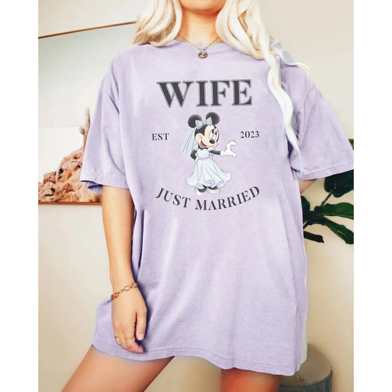 Mickey Minnie Bride and Groom Comfort ColorsĀ® Shirt, Disney Honey Moon Shirt, Disney Couple Shirt, Disney Wife Husband Shirt, Wedding Gifts - 4.jpg