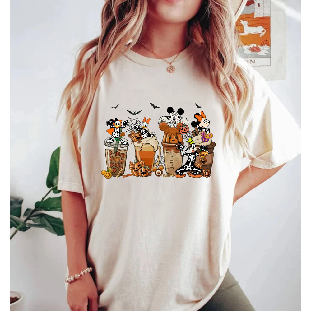 Spooky Mouse and Friends Comfort Colors® Shirt, Disney Coffee Halloween Shirt, Pumpkin Mickey, Disney Spooky Shirt, Disney Halloween Shirt - 1.jpg