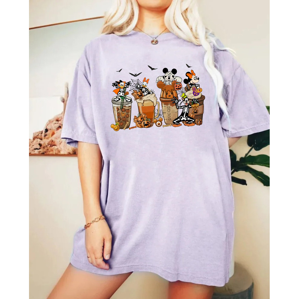 Spooky Mouse and Friends Comfort Colors® Shirt, Disney Coffee Halloween Shirt, Pumpkin Mickey, Disney Spooky Shirt, Disney Halloween Shirt - 4.jpg