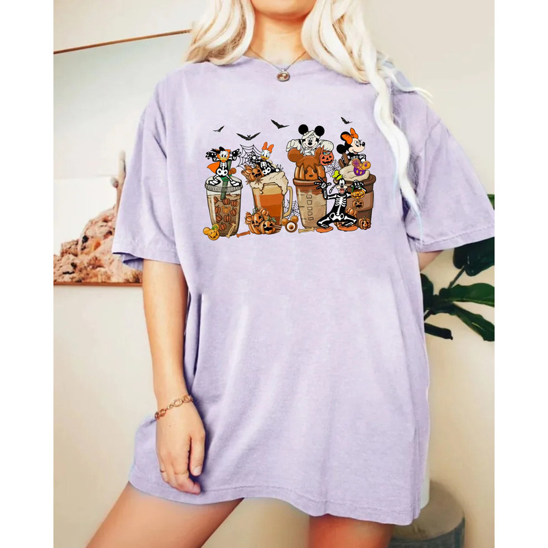 Spooky Mouse and Friends Comfort Colors® Shirt, Disney Coffee Halloween Shirt, Pumpkin Mickey, Disney Spooky Shirt, Disney Halloween Shirt - 4.jpg