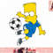 The Simpsons Bart Simpson Soccer Ball Kick Up png, instant download.jpg