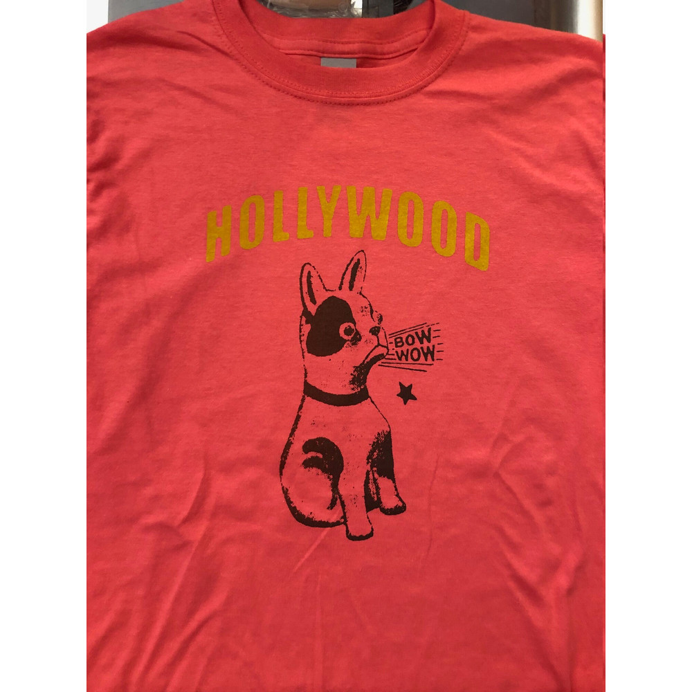 Hollywood California Cute Puppy Dog Screen Printed T Shirt in Men's Women's and Kids Sizes bulldog terrier mutt pug - 7.jpg