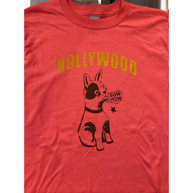 Hollywood California Cute Puppy Dog Screen Printed T Shirt in Men's Women's and Kids Sizes bulldog terrier mutt pug - 7.jpg