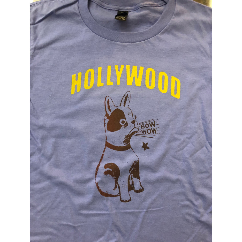 Hollywood California Cute Puppy Dog Screen Printed T Shirt in Men's Women's and Kids Sizes bulldog terrier mutt pug - 8.jpg