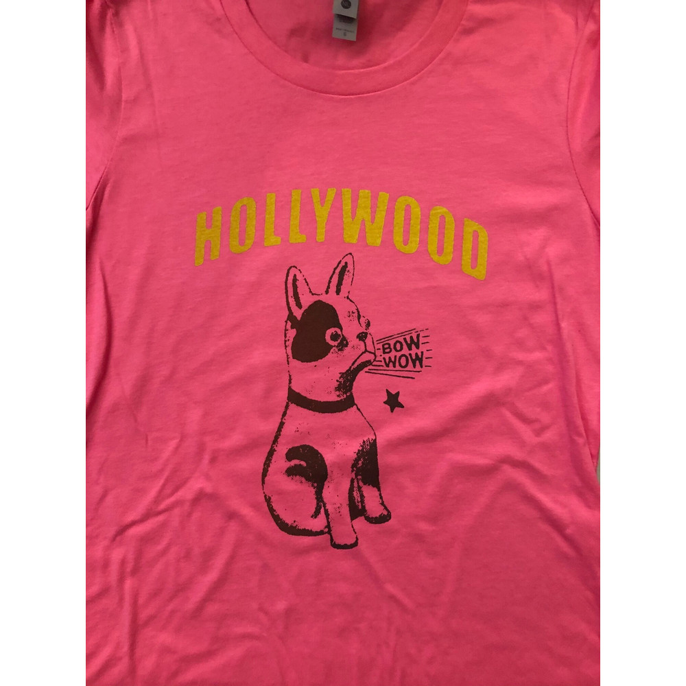 Hollywood California Cute Puppy Dog Screen Printed T Shirt in Men's Women's and Kids Sizes bulldog terrier mutt pug - 9.jpg